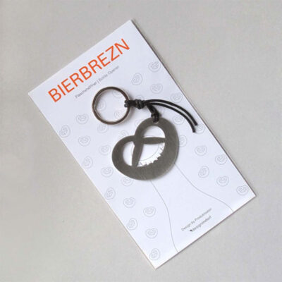 Schlüsselanhänger mit Flaschenöffner “Brezel”