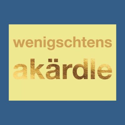 Postkarte: wenigschtensakärdle