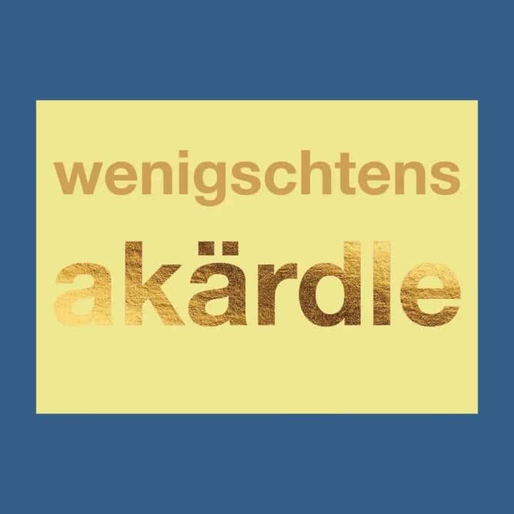 Postkarte: wenigschtensakärdle