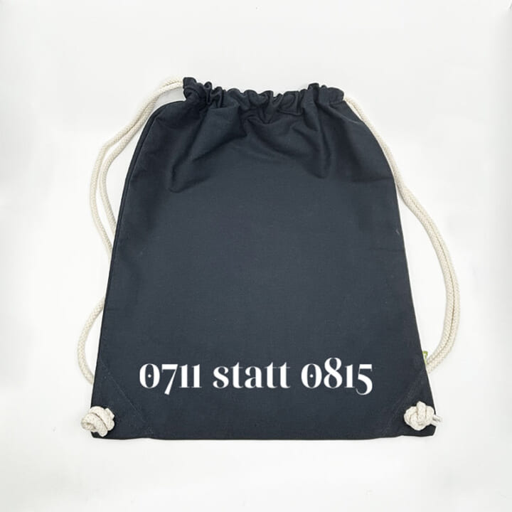 Stuttgarter Beutel "0711 statt 0815"